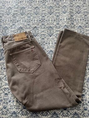 Men's Straight Jeans in Taupe by Unbranded